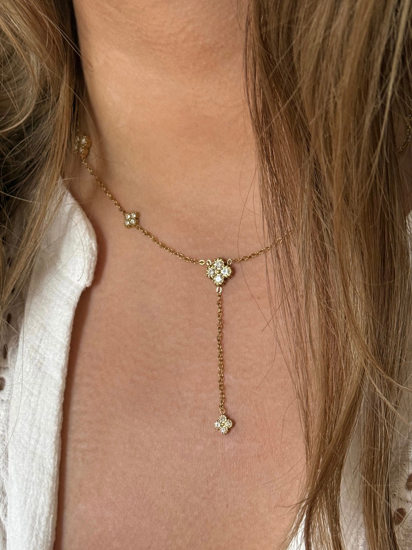 NUXE l Collier Y inoxydable