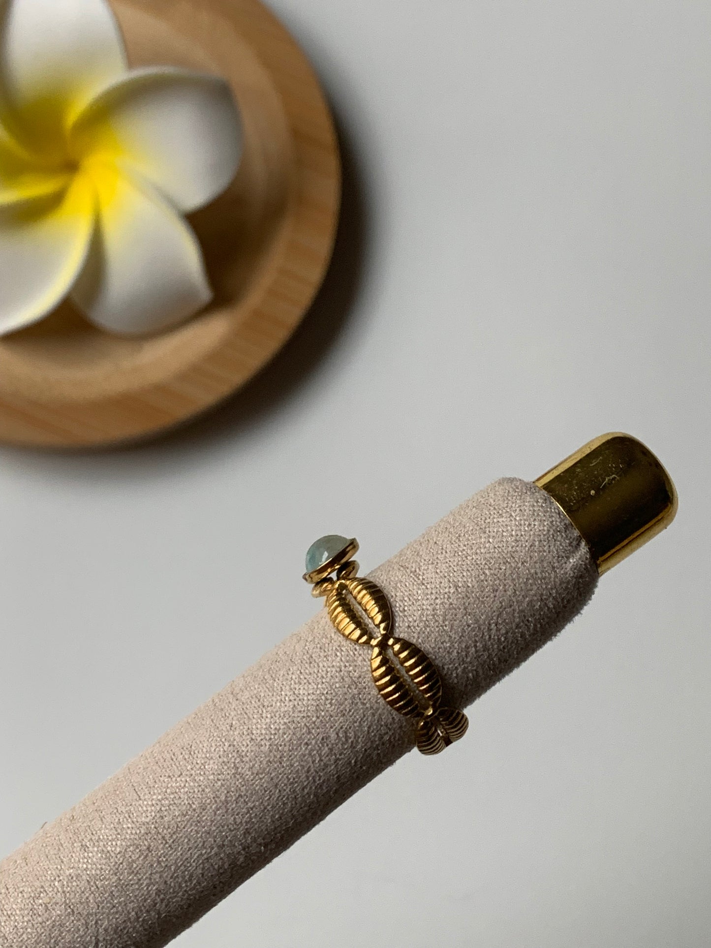 AMAZONITE l Bague inoxydable