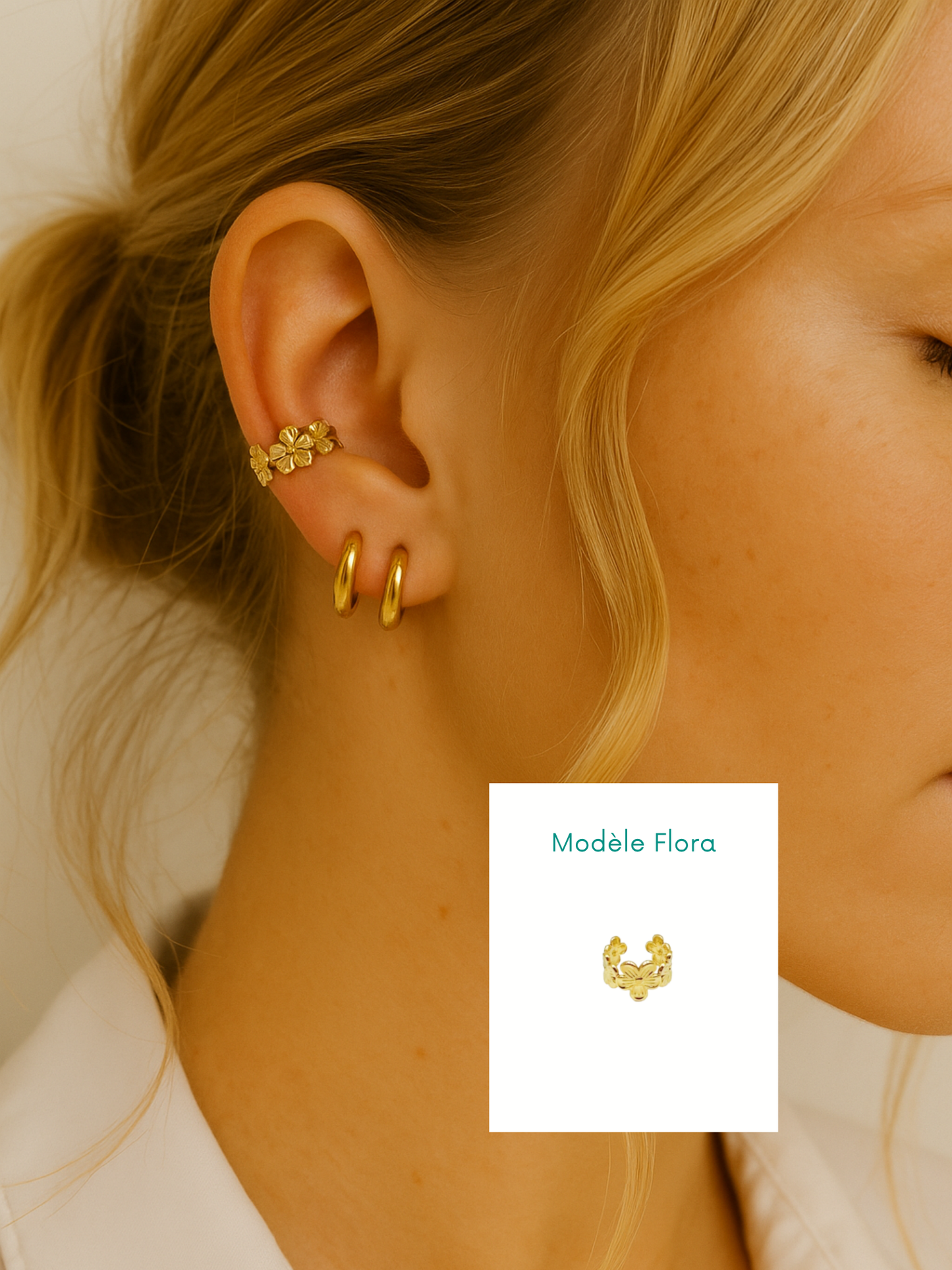 FLORA l Faux piercing inoxydable
