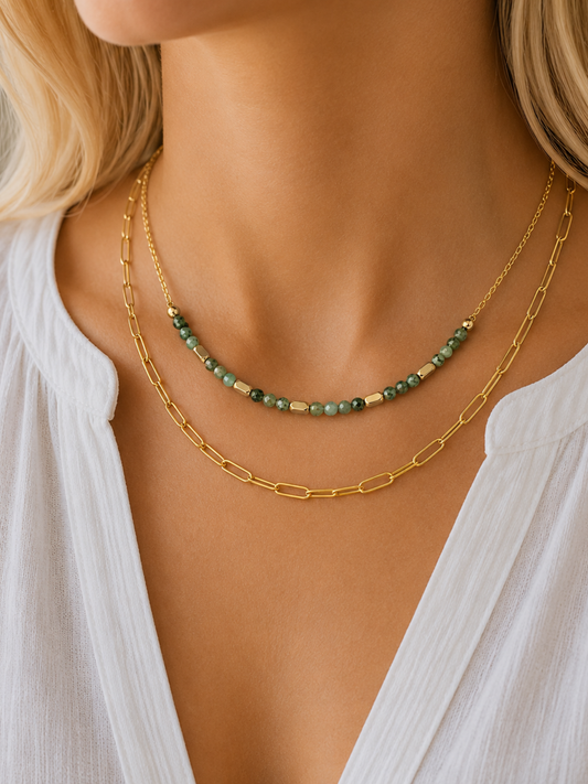 NEW l Collier coloré inoxydable