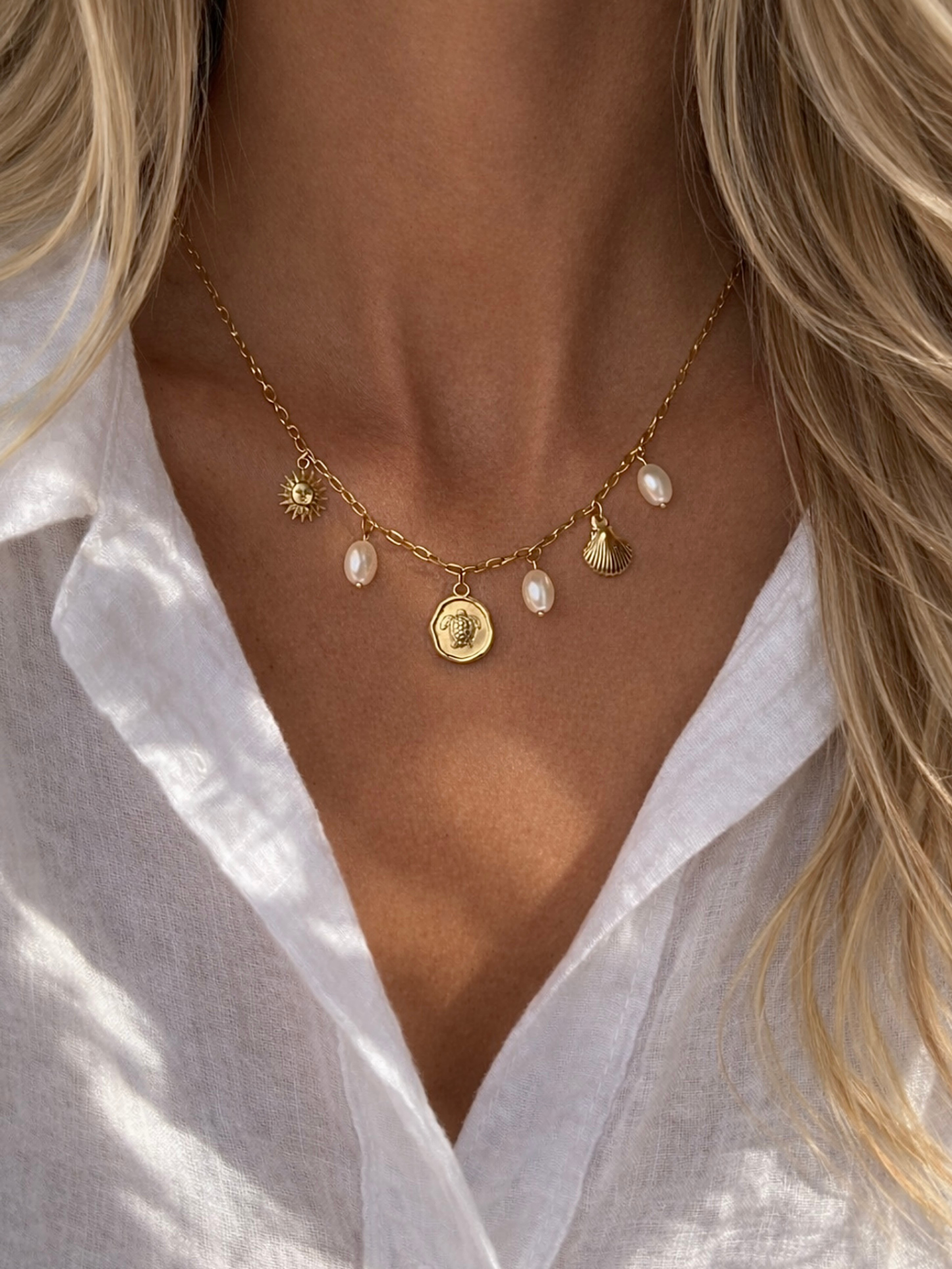 OCEAN MOOD - ALOHA l Collier charms inoxydable