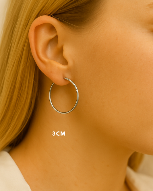 JUDE l Créoles inoxydables -3cm-