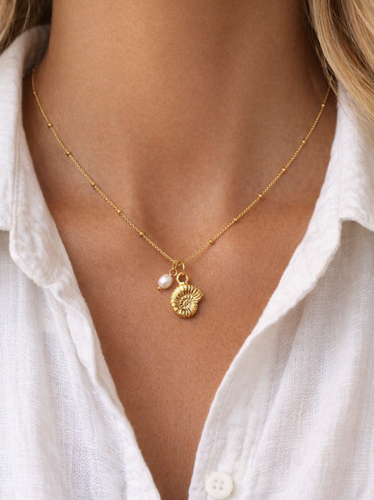 OCEAN MOOD - CONQUE l Collier inoxydable