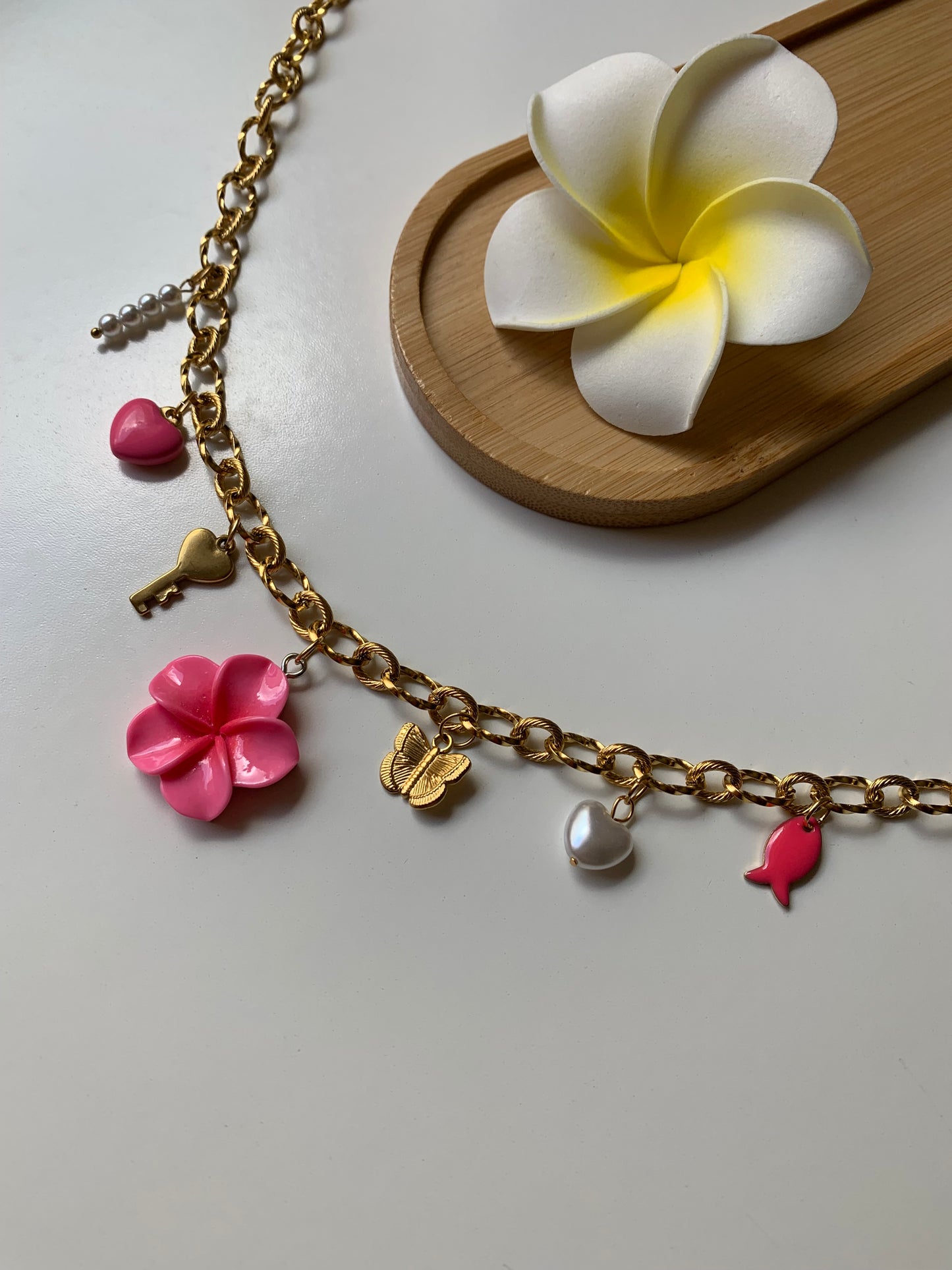 MIAMI - Collier charms inoxydable