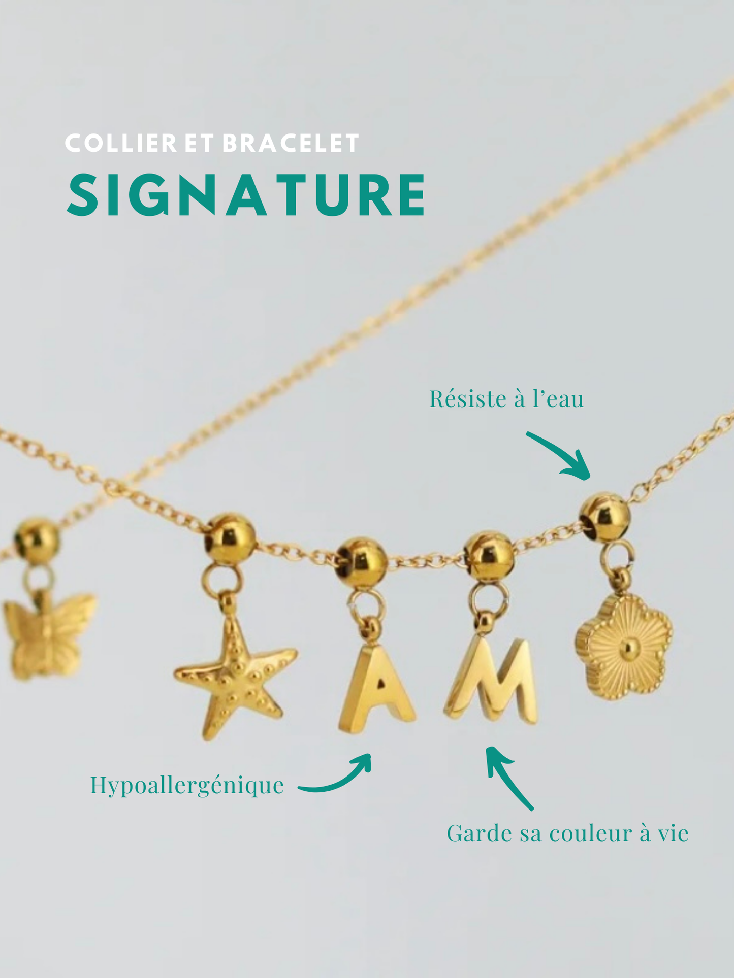 SIGNATURE l Collier inoxydable personnalisable