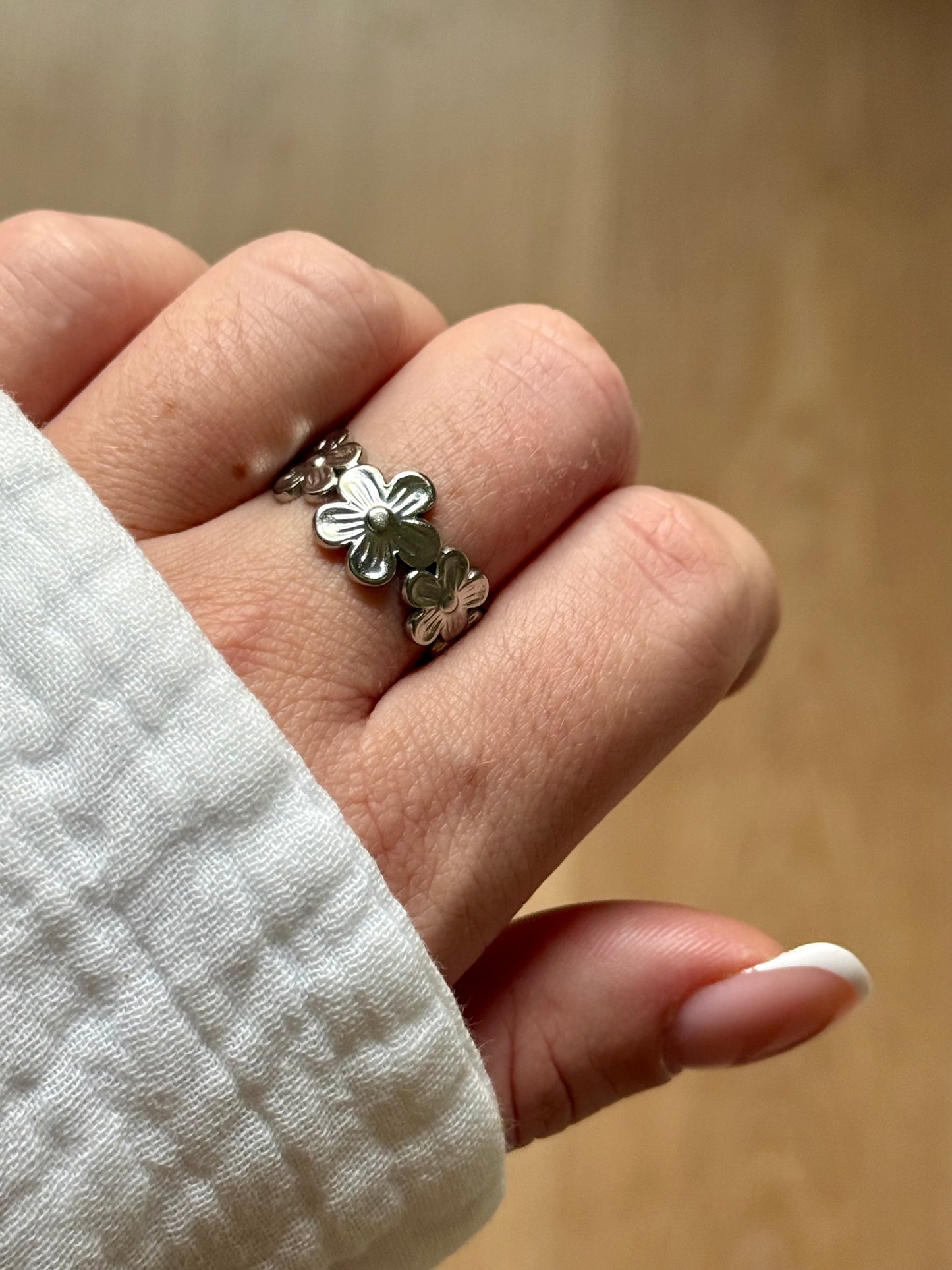 FLOWER l Bague inoxydable