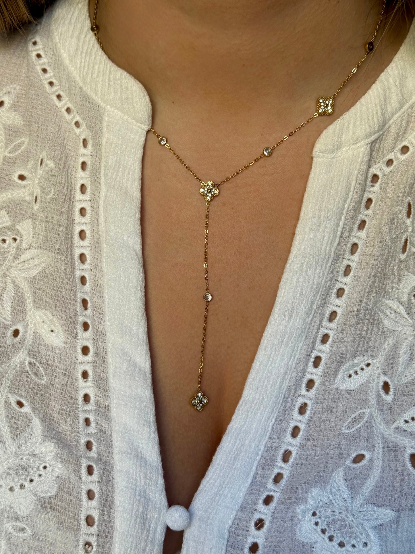 LILA l Collier Y inoxydable