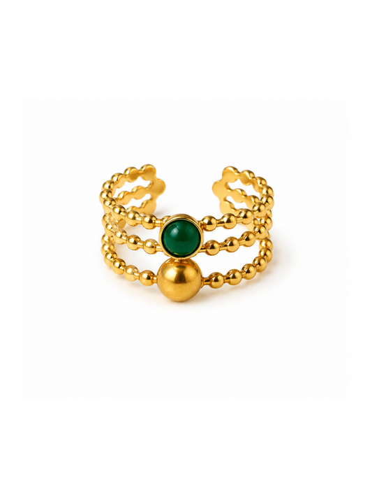 NEW l Bague colorée inoxydable