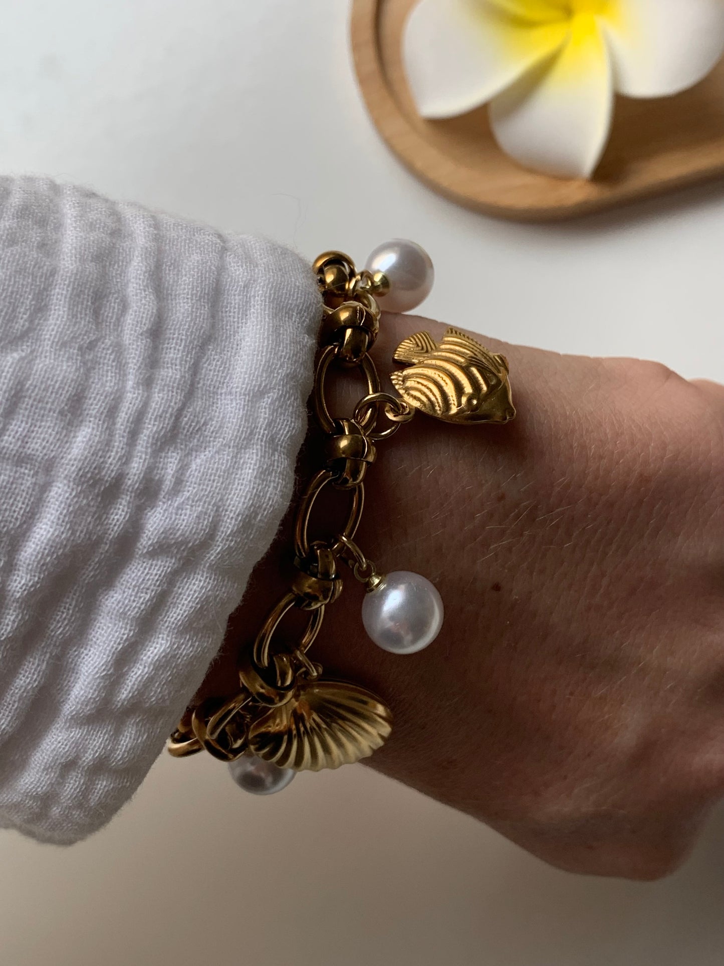 BALI l Bracelet charms inoxydable