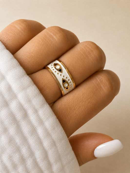 NEW l Bague colorée inoxydable