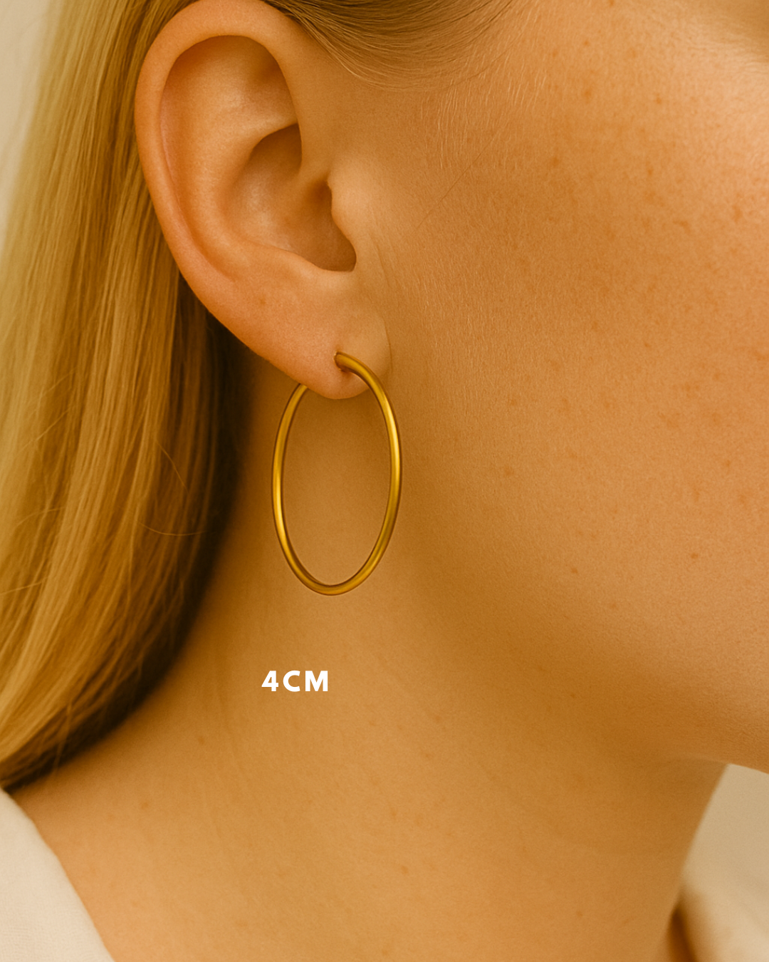 JUDE l Créoles inoxydables -4cm-