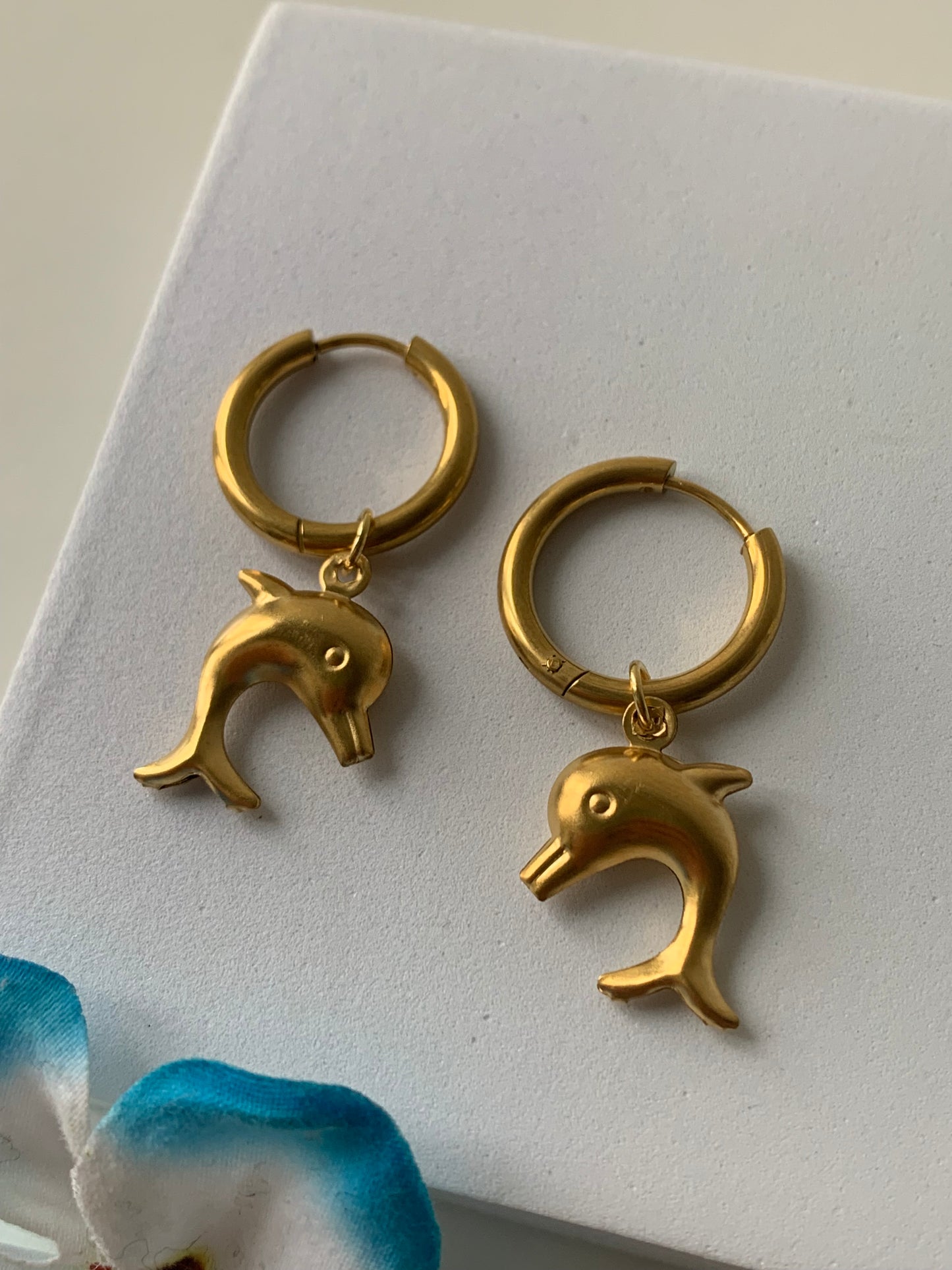 OCEAN MOOD - Anneaux charms dauphins