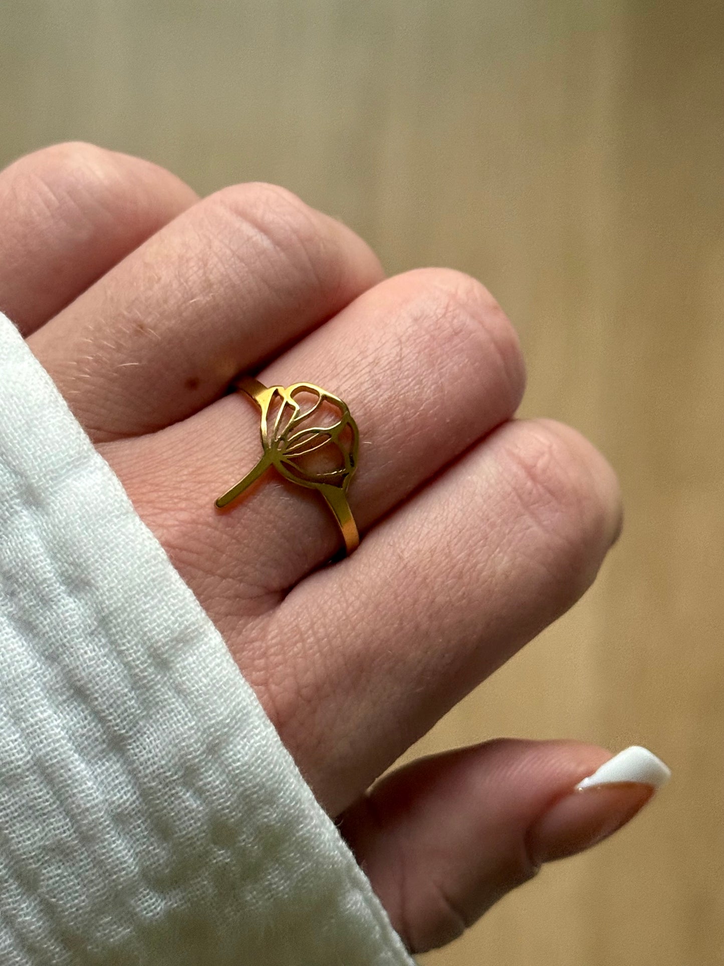 COQUELICOT l Bague inoxydable