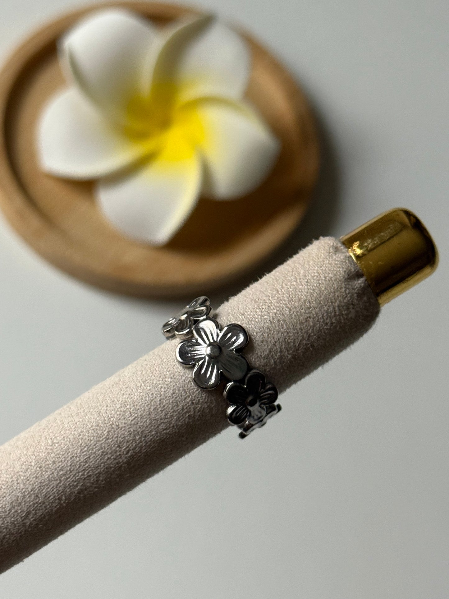 FLOWER l Bague inoxydable