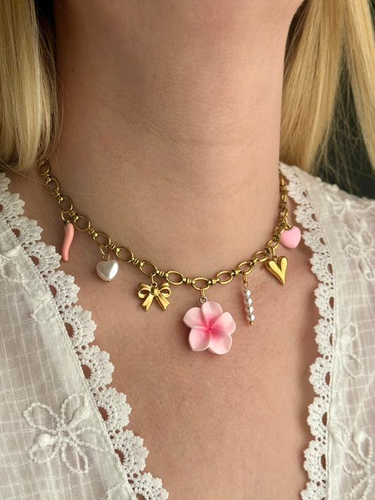 FLORIDE - Collier charms inoxydable