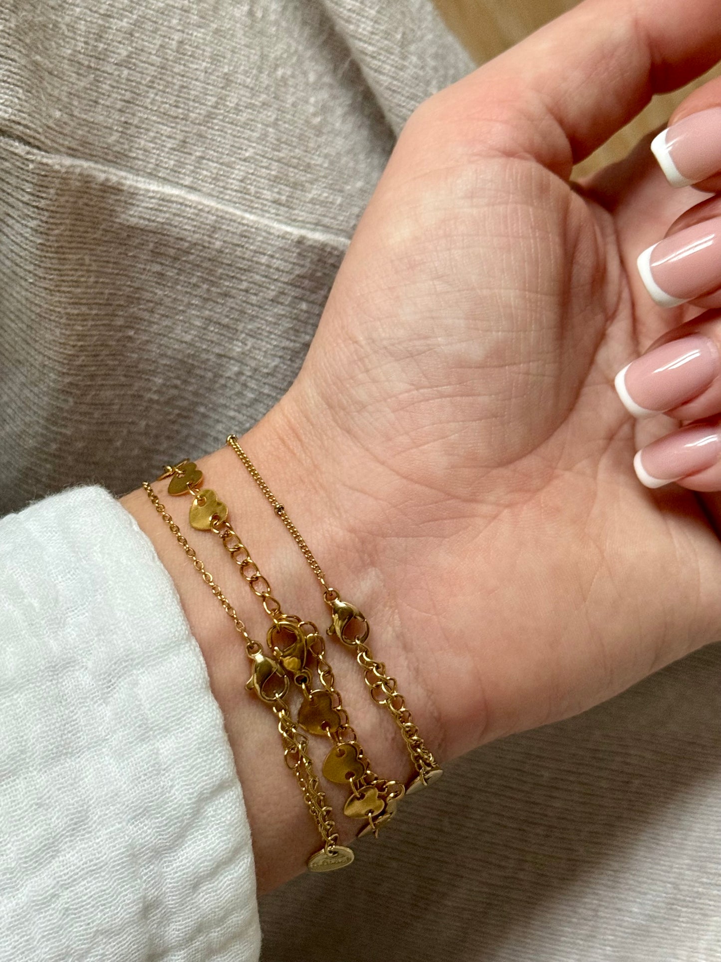 ADELINE  l Lot de 3 bracelets inoxydables