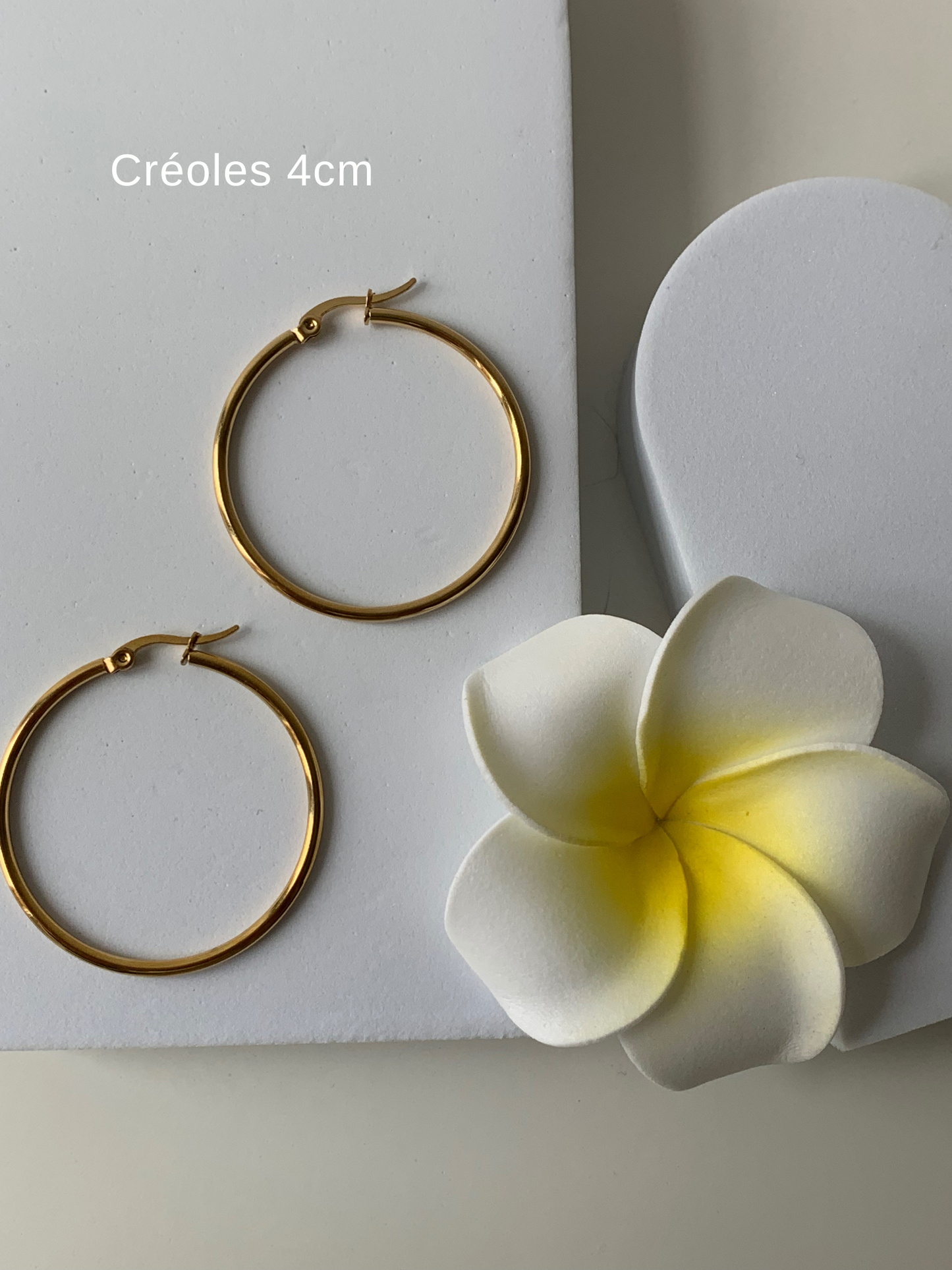 JUDE l Créoles inoxydables 4cm