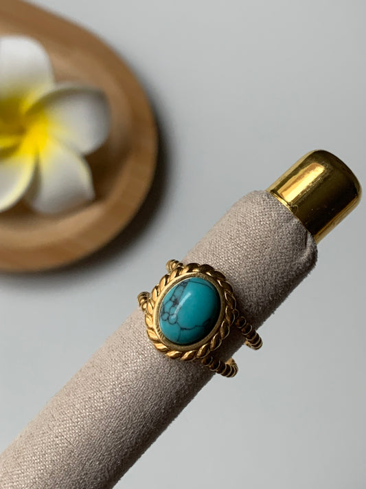 TURQUOISE l Bague inoxydable