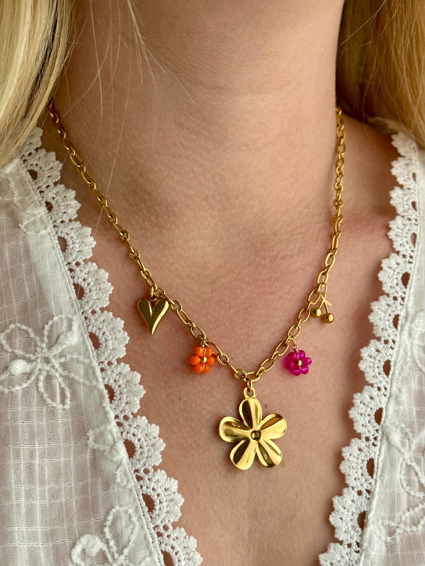 FLORENCE l Collier charms inoxydable