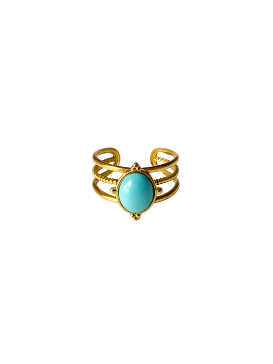 TURQUOISE l Bague inoxydable