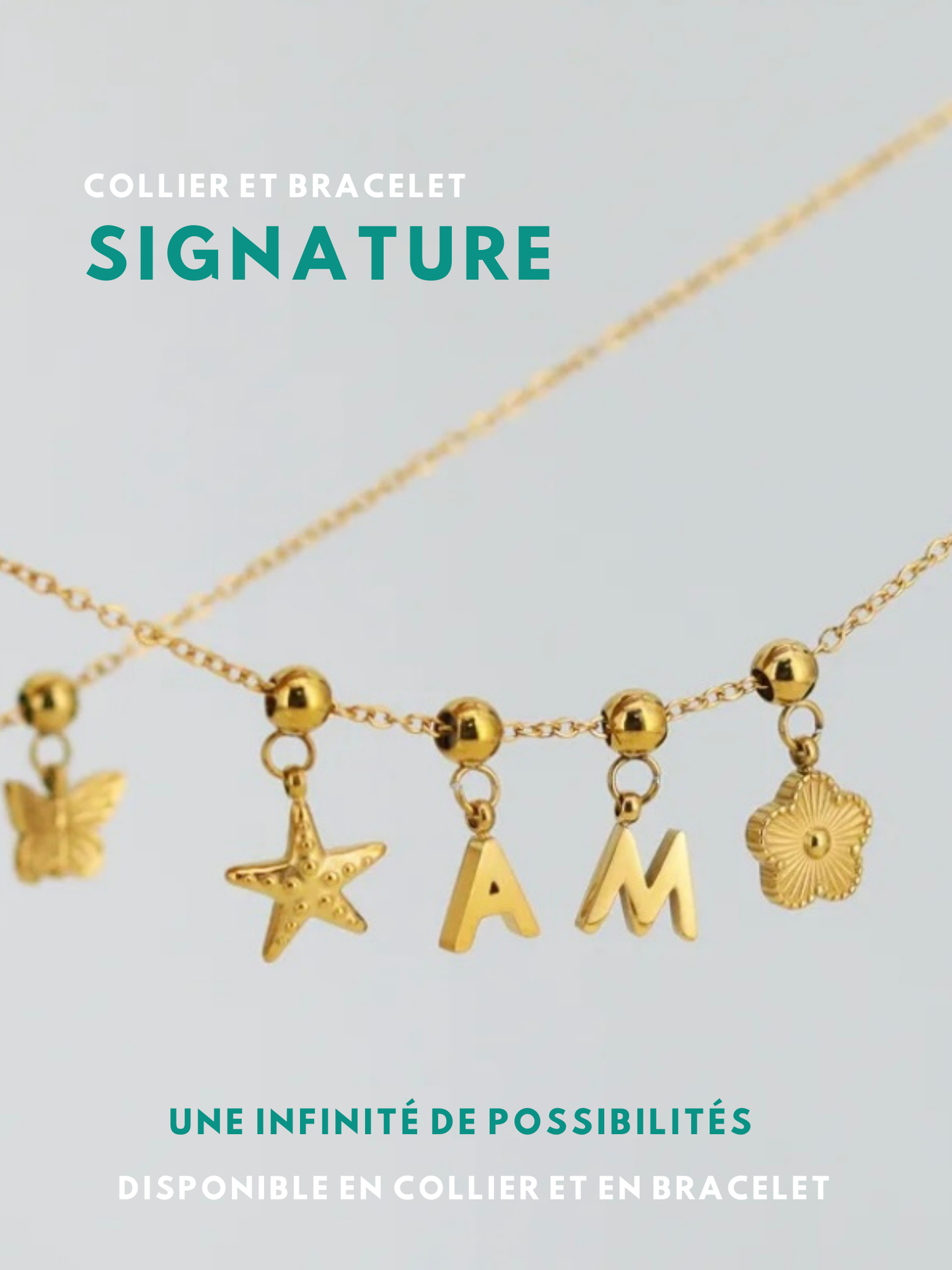 SIGNATURE l Collier inoxydable personnalisable