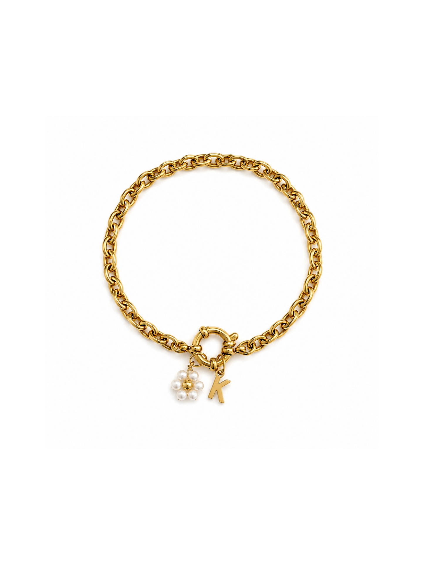 JUNE l Bracelet charms inoxydable (à personnaliser)