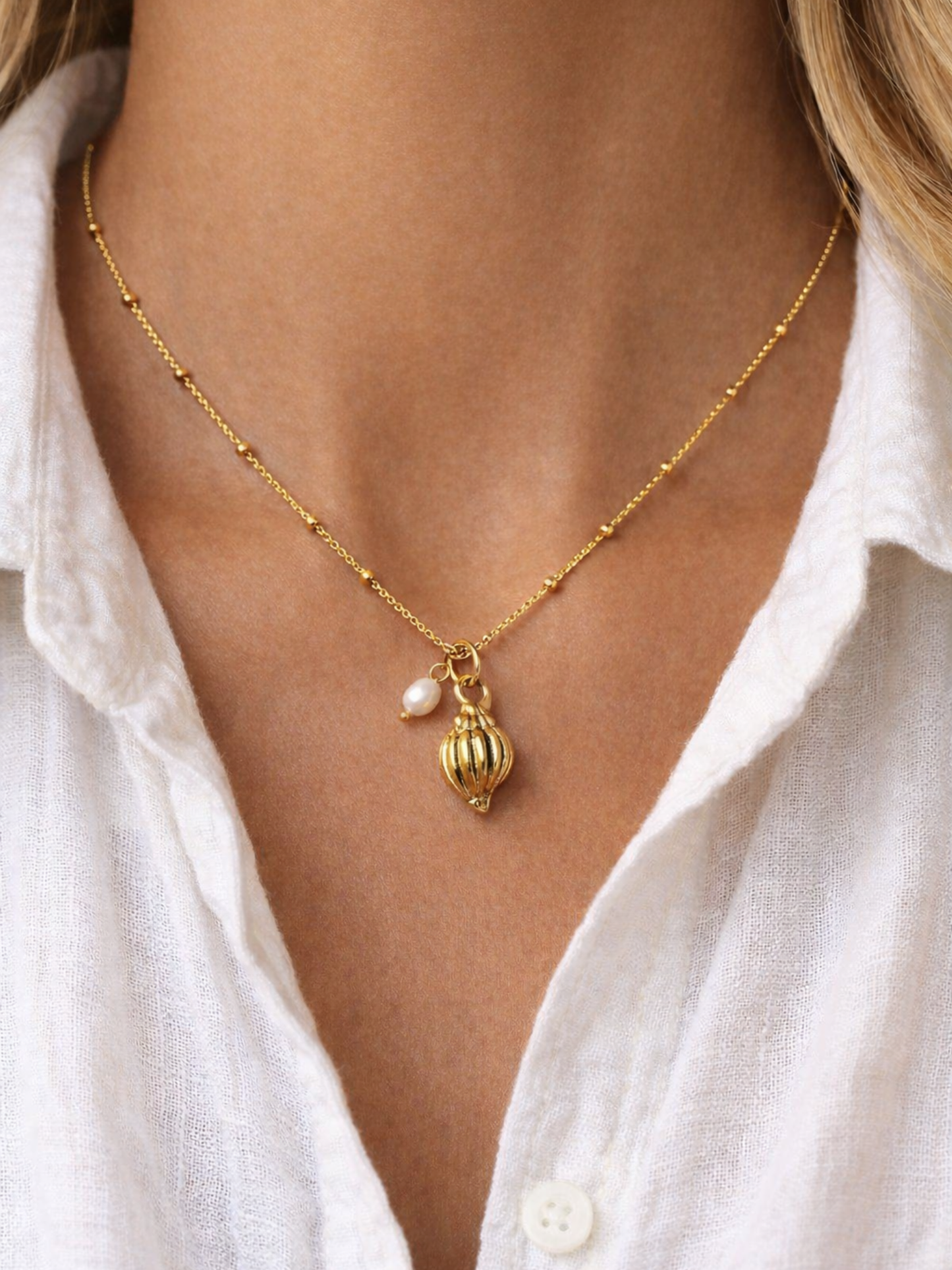 OCEAN MOOD - SABLE l Collier inoxydable