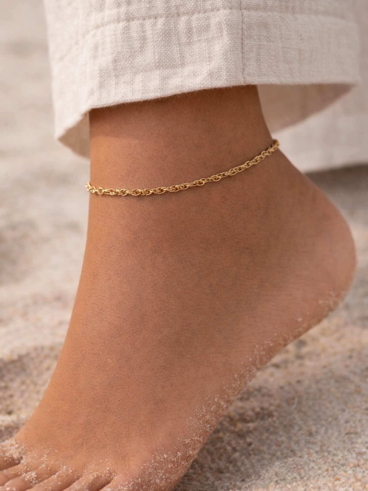 ROSALIE l Bracelet inoxydable pour la cheville