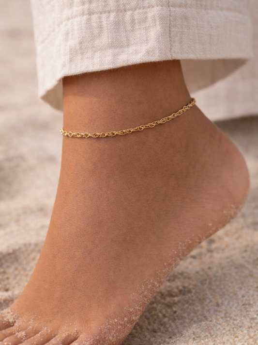 ROSALIE l Bracelet inoxydable pour la cheville