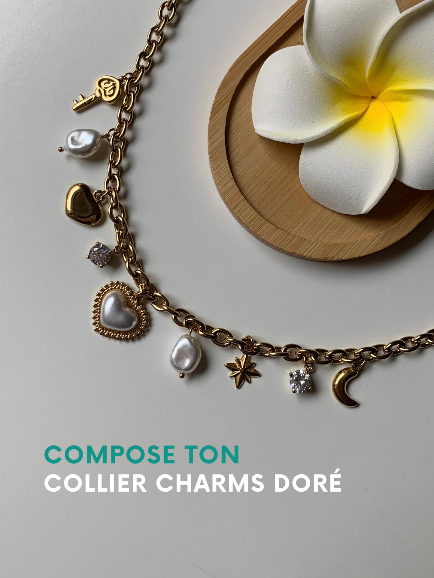 CHARMS l Collier inoxydable personnalisable