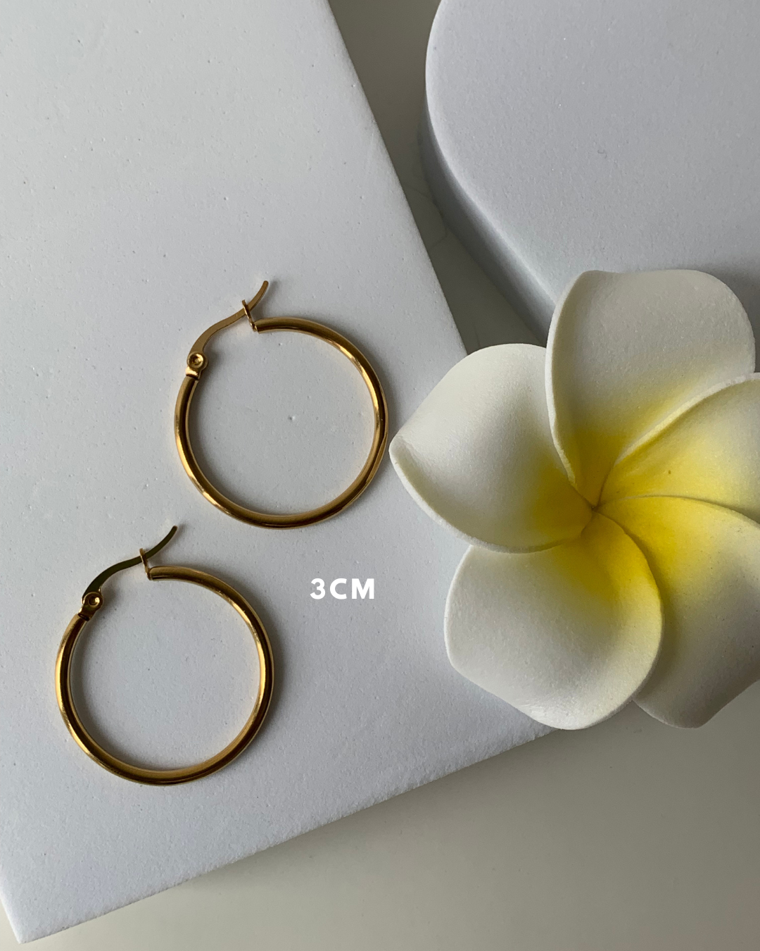 JUDE l Créoles inoxydables -3cm-