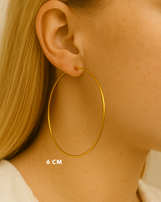 JUDE l Créoles inoxydables -6cm-