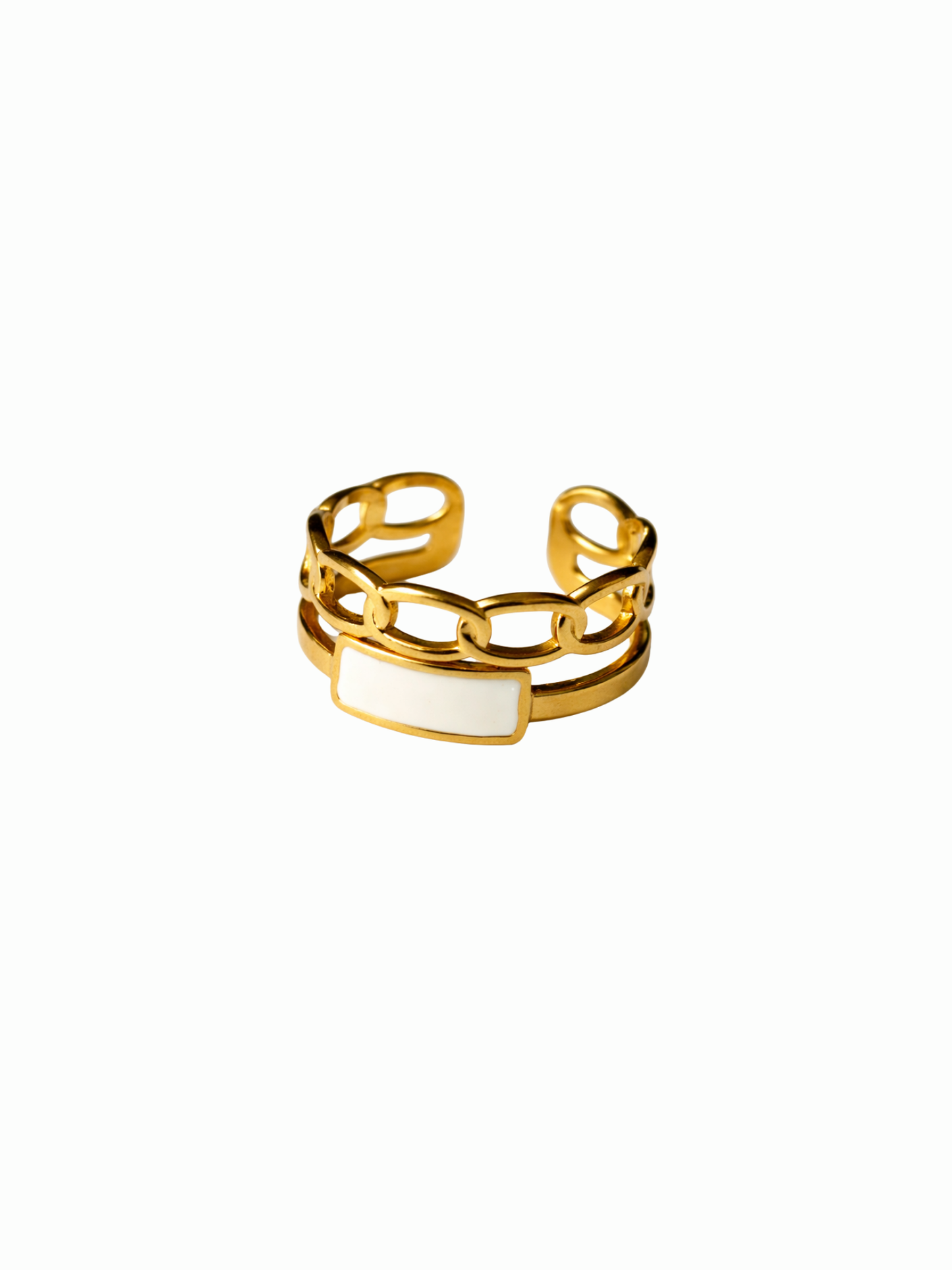 NEW l Bague colorée inoxydable