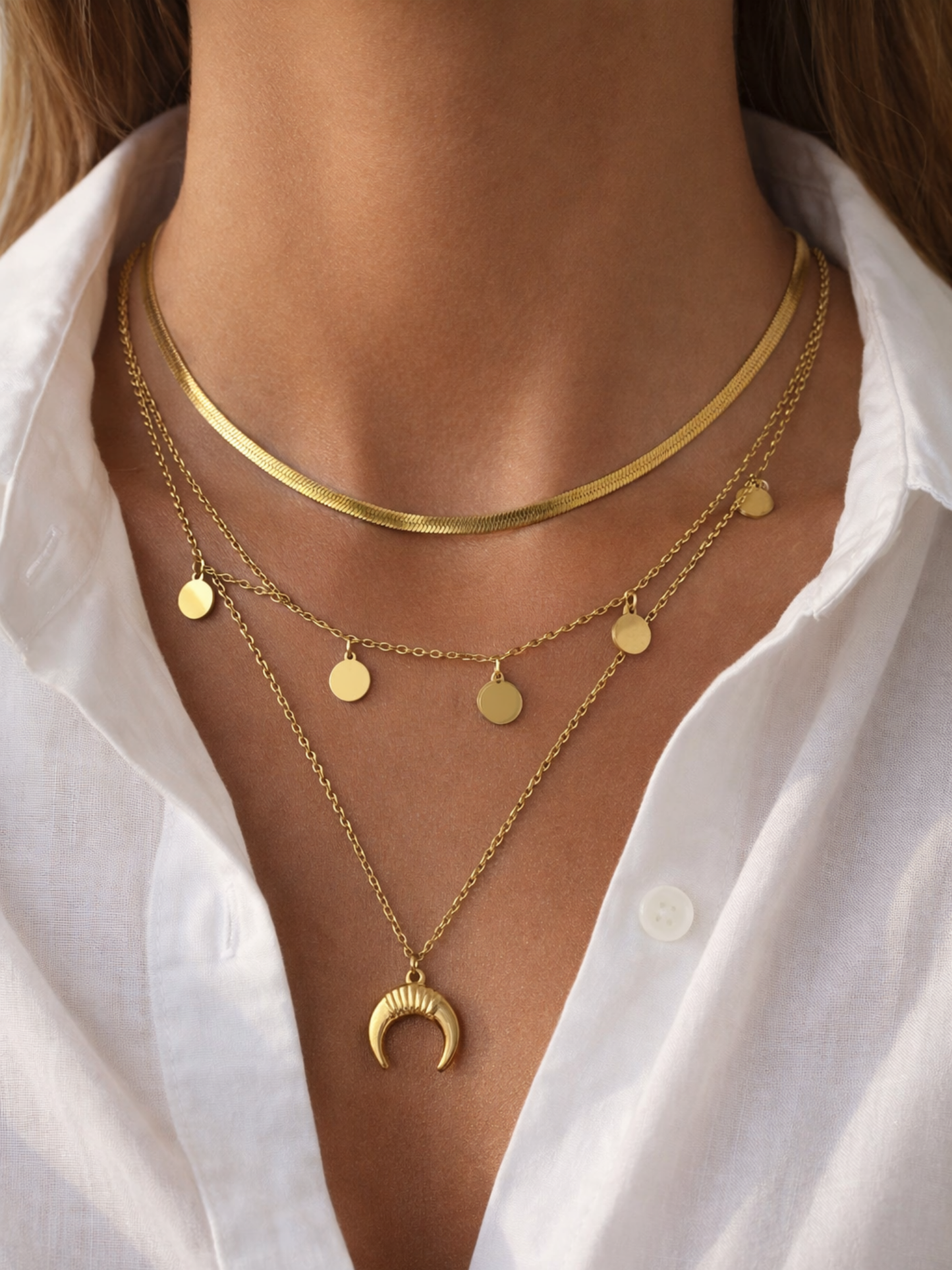 ASTRES - JOYA l Collier multirangs inoxydable