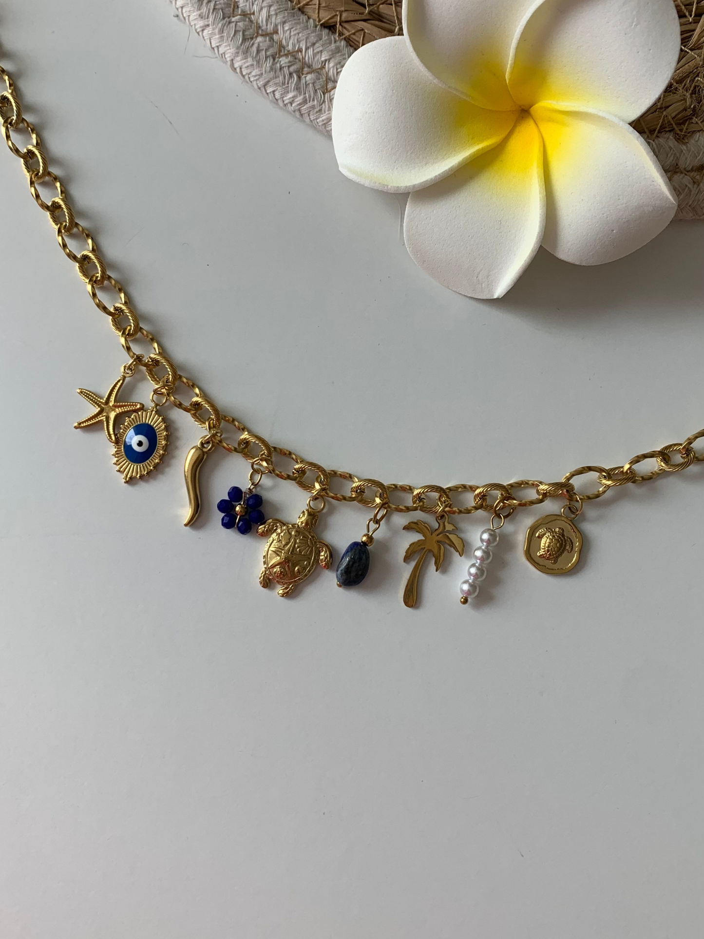 ATHÈNES l Collier charms inoxydable