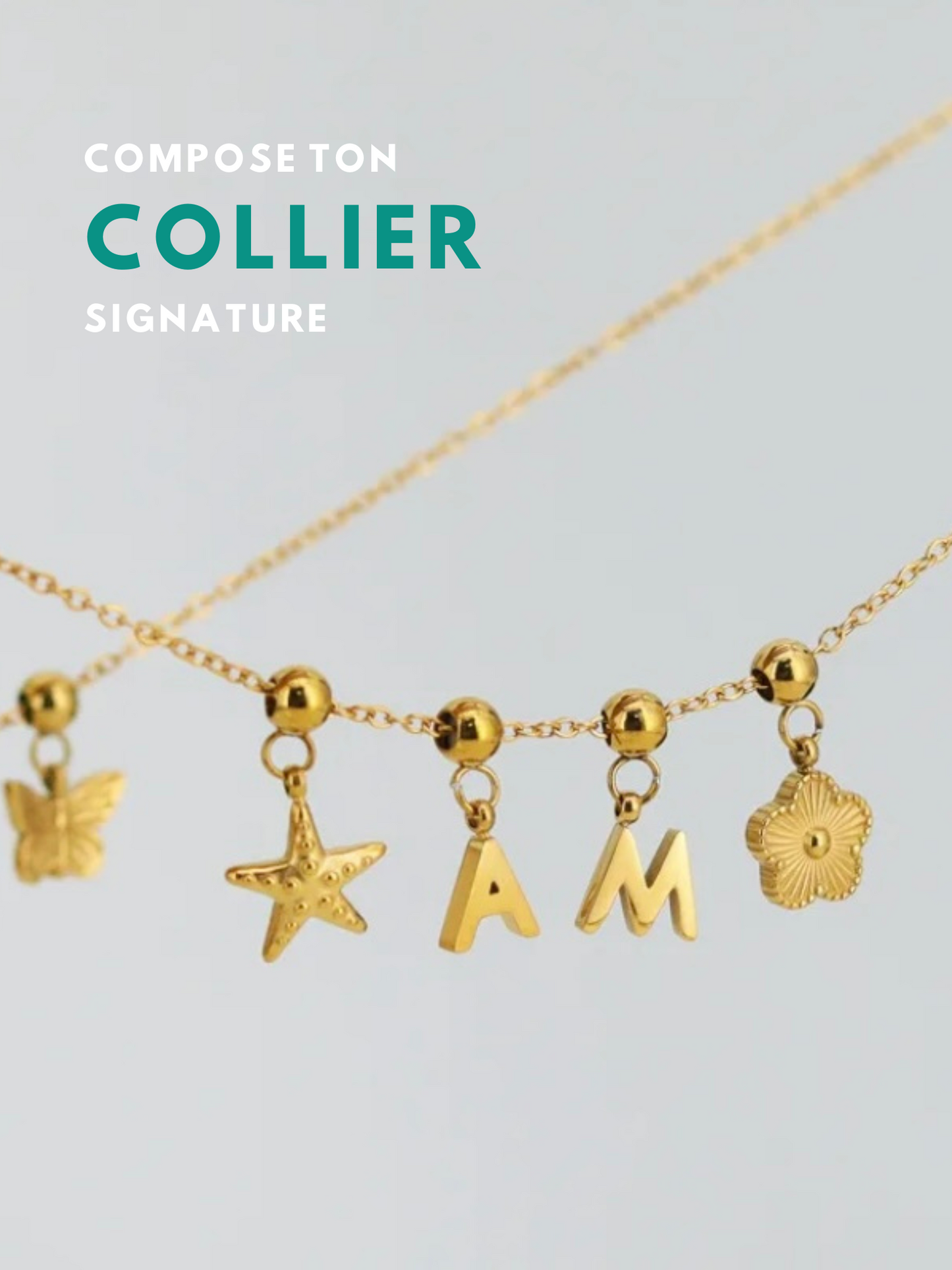 SIGNATURE l Collier inoxydable personnalisable