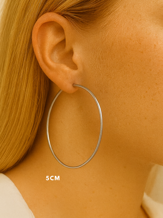 JUDE l Créoles inoxydables -5cm-