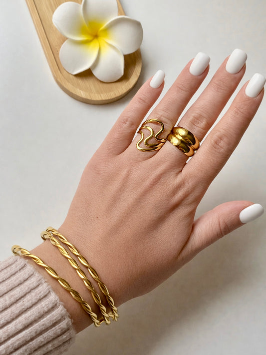 RITA l Jonc inoxydable -lot de 3-