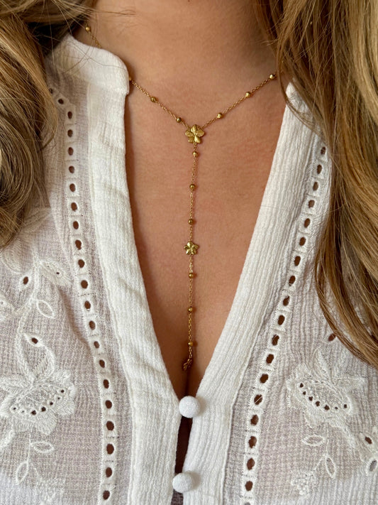 CÉLESTE l Collier Y inoxydable