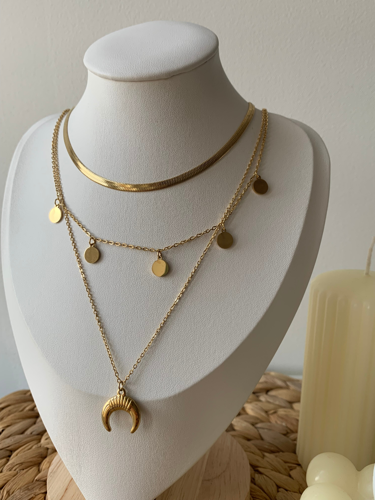 ASTRES - JOYA l Collier multirangs inoxydable