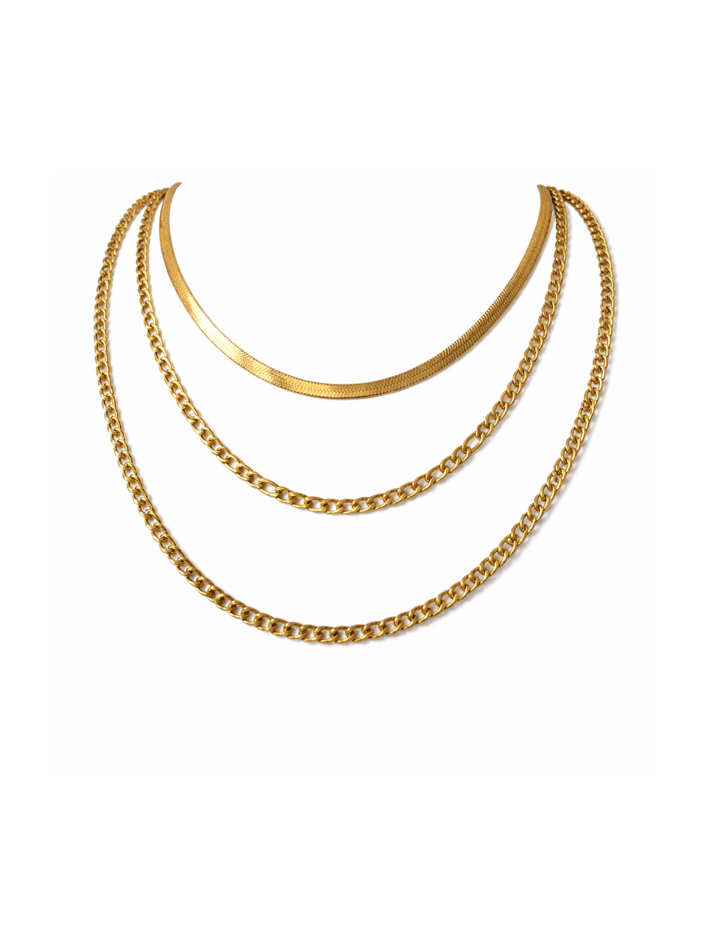 DORINE l Collier multirangs inoxydable