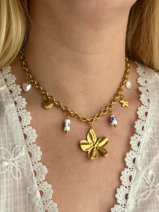 VENISE l Collier charms inoxydable