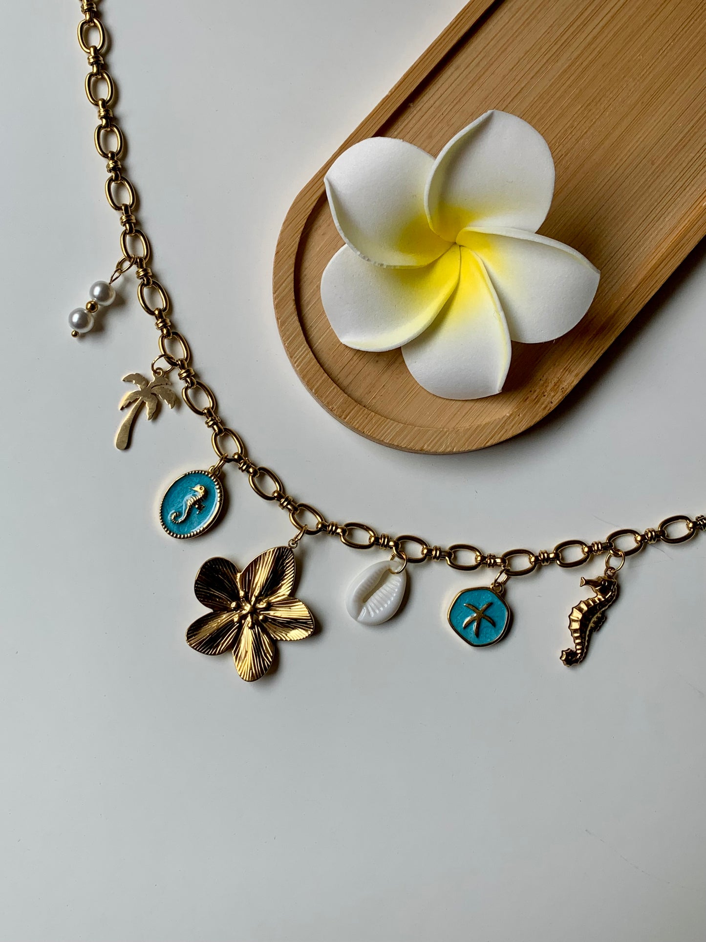IBIZA - Collier charms inoxydable
