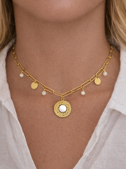 GAÏA l Collier charms inoxydable