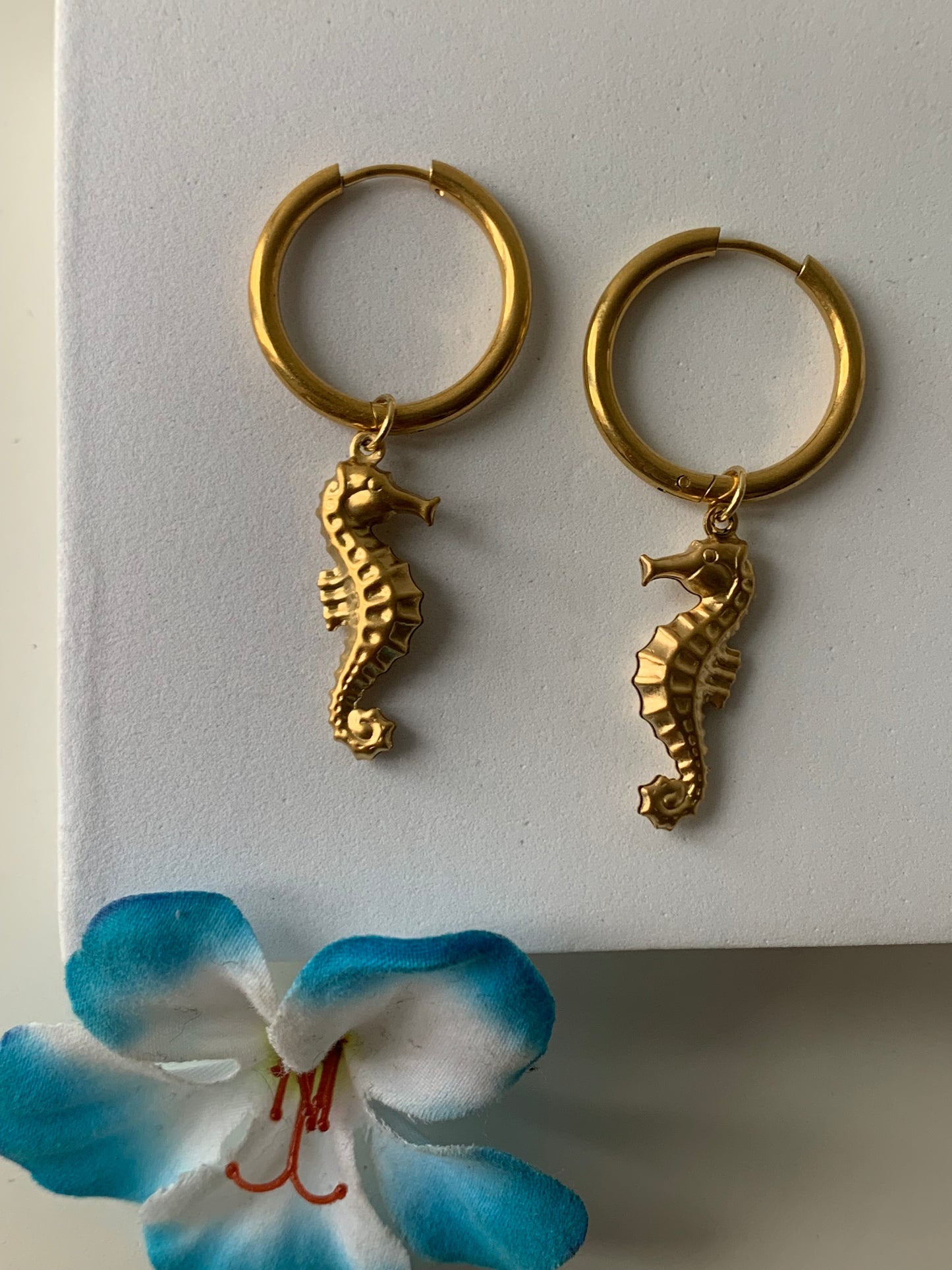 OCEAN MOOD - Anneaux charms hippocampe