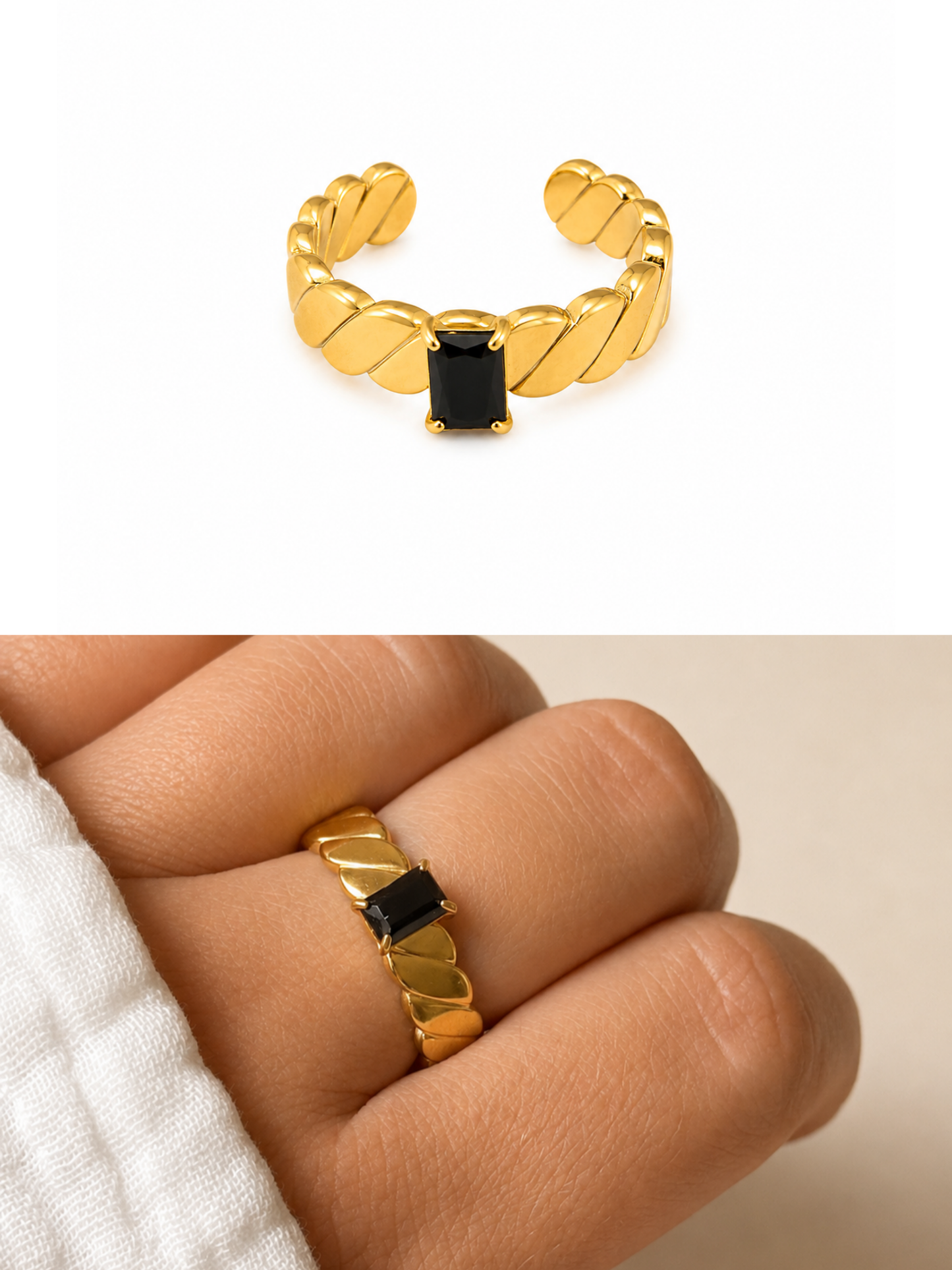 NEW l Bague colorée inoxydable