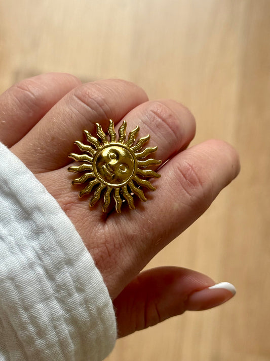 ASTRES - SUN l Bague en acier inoxydable