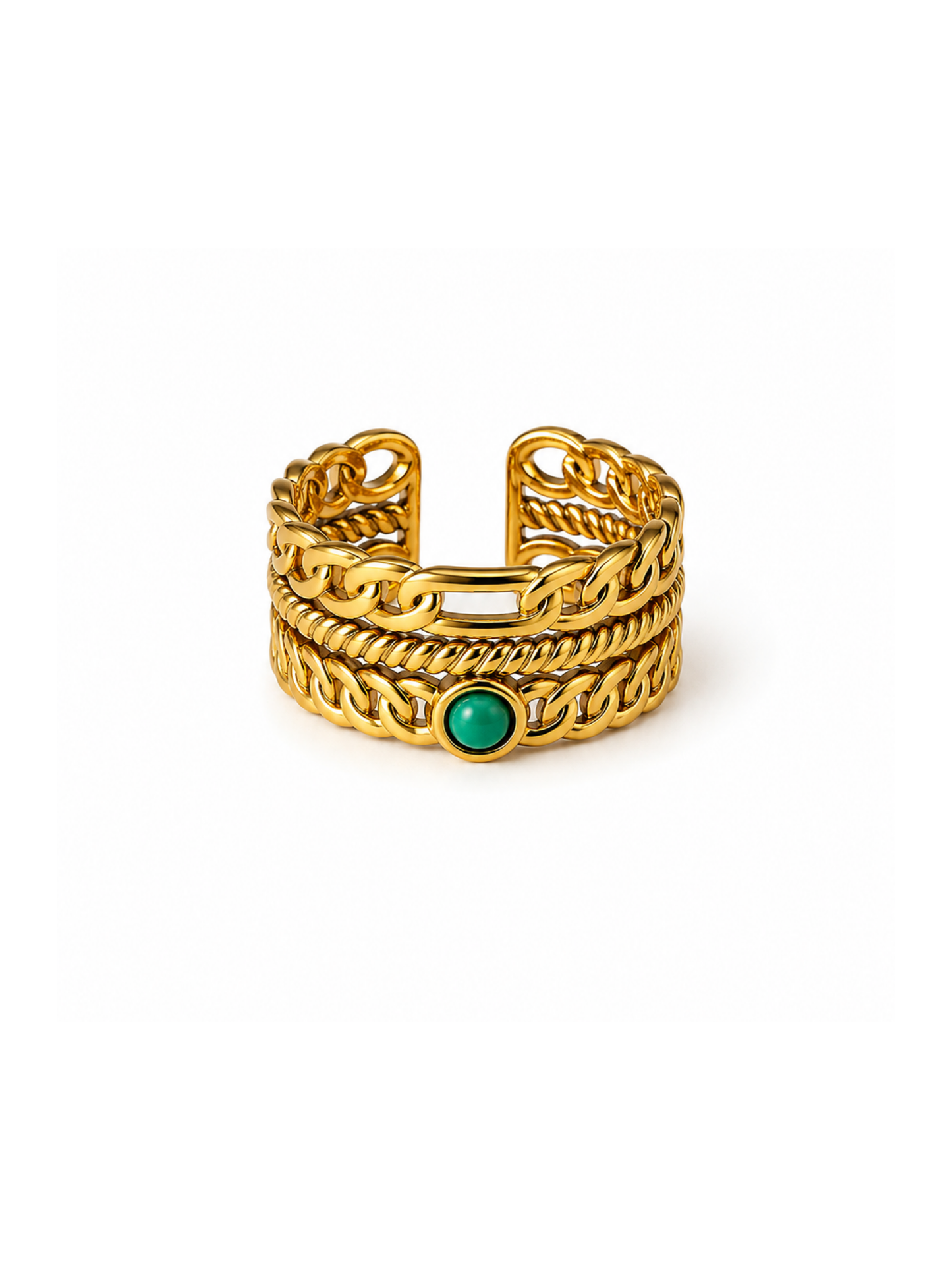 NEW l Bague colorée inoxydable