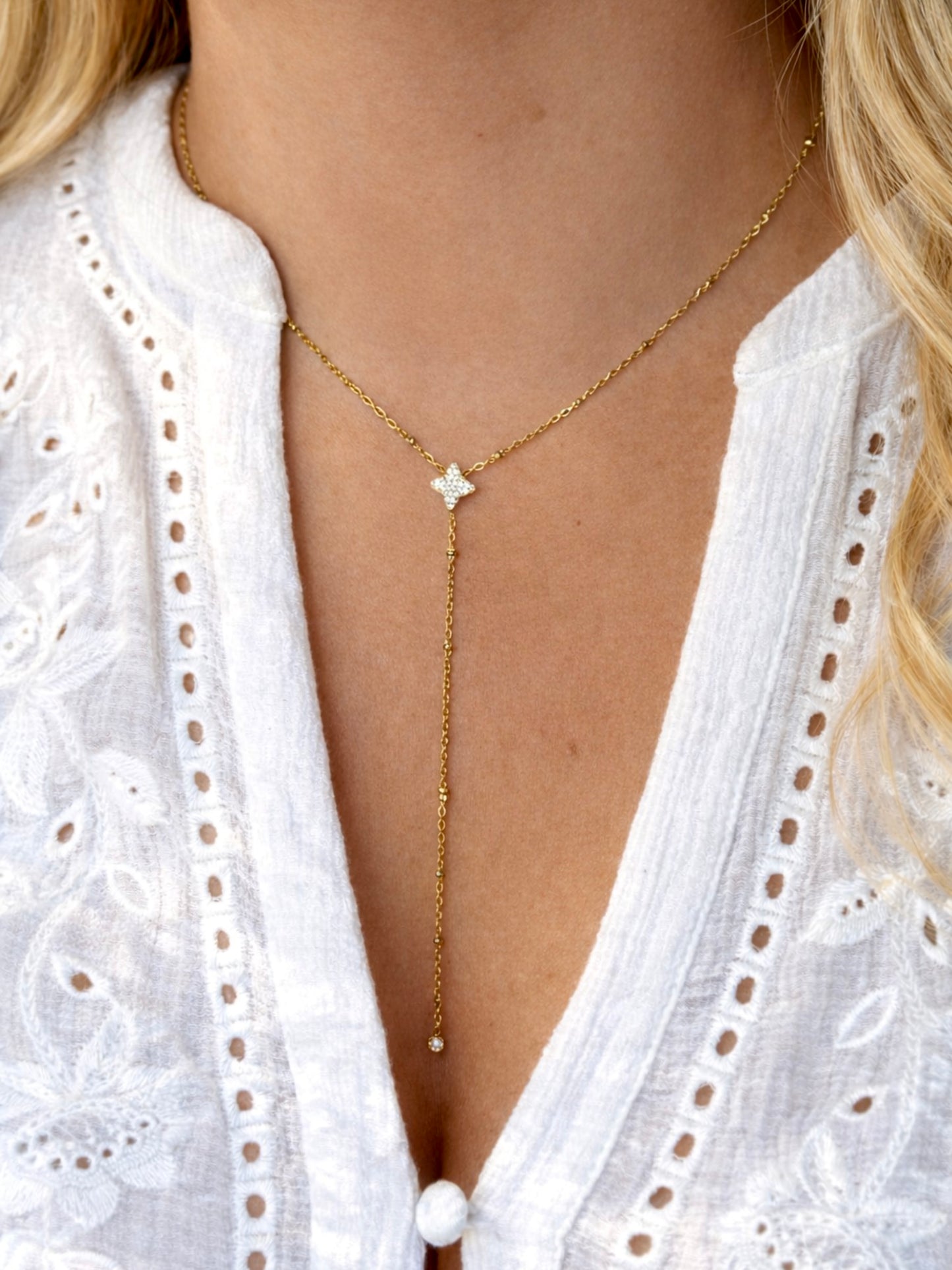 CONSTANCE l Collier Y inoxydable