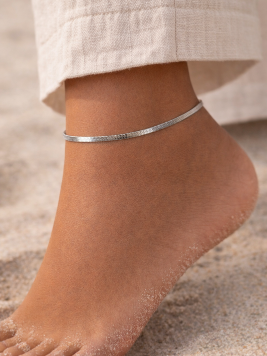 MAÏNA l Bracelet inoxydable pour la cheville